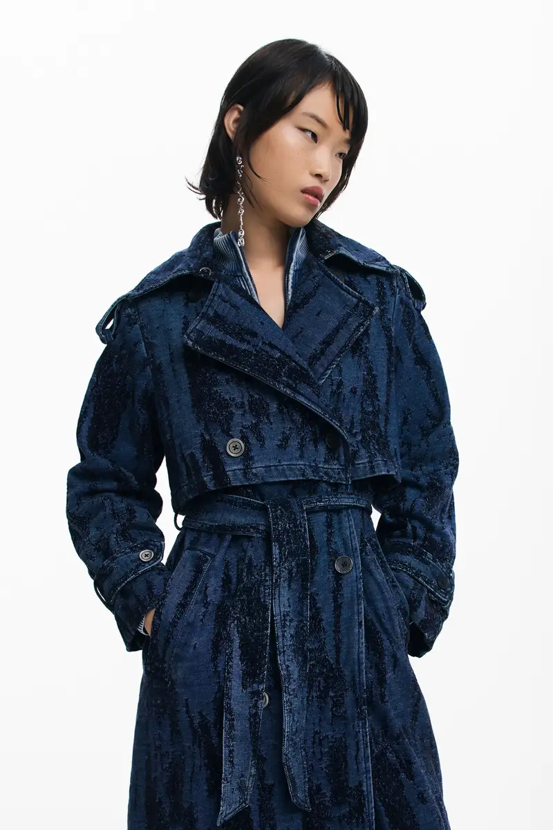 Desigual Trench Blu 2500884
