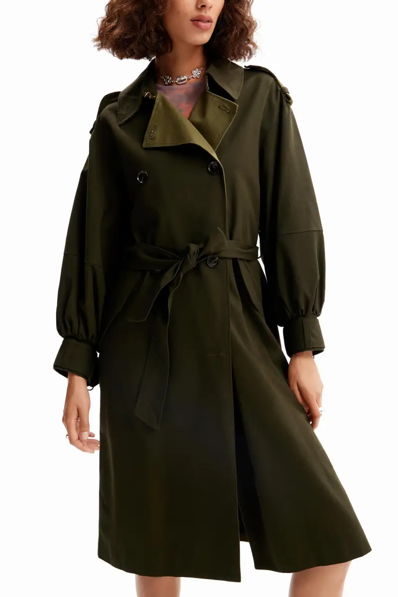 Desigual Trench Verde 3612313 miniatura 2