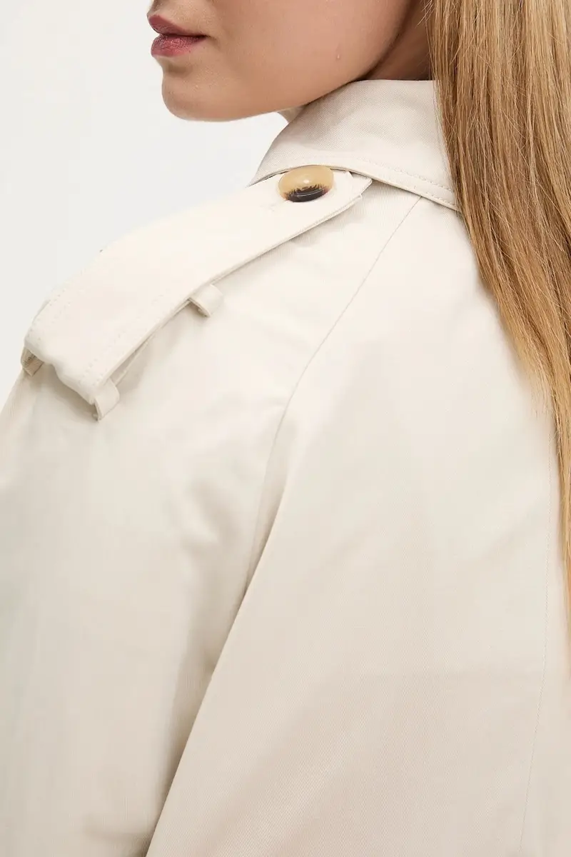 trench PLEATED colore beige 25WWEW18 miniatura 5