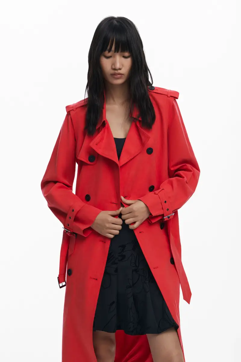 Desigual Trench Rosso 4243057 miniatura 2