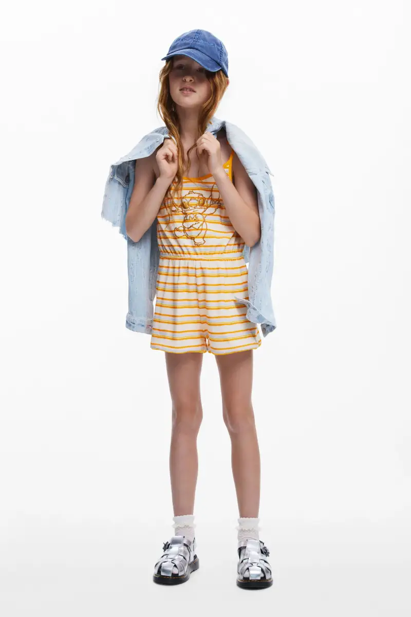 Tuta a righe sole YELLOW miniatura 2