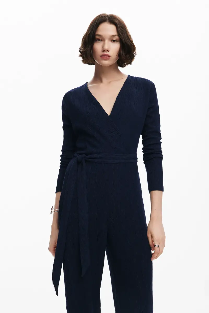 Tuta fluida con cintura BLUE miniatura 2