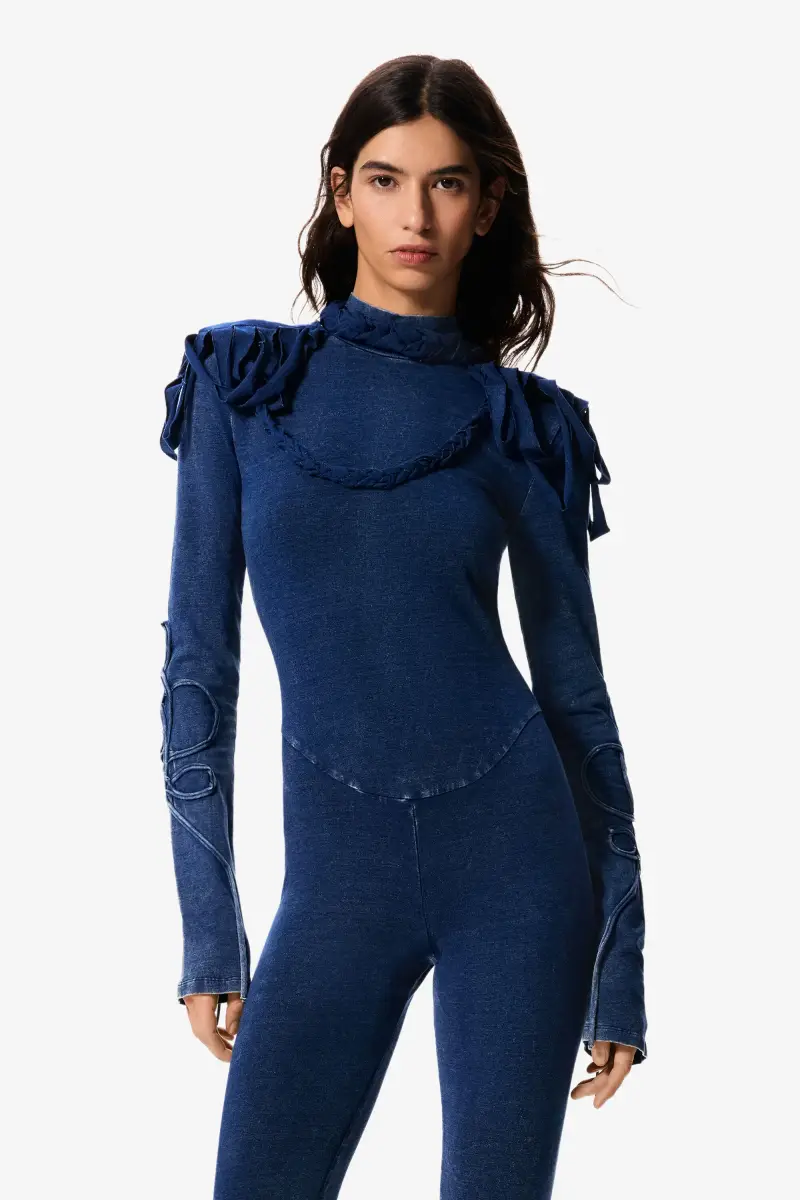 tuta lunga jersey Masha Popova BLUE miniatura 2