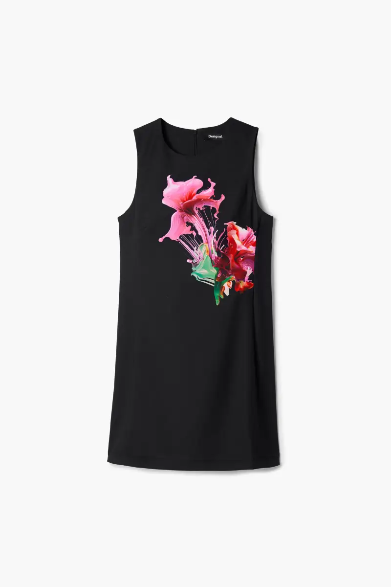 Vestito a fiori BLACK
