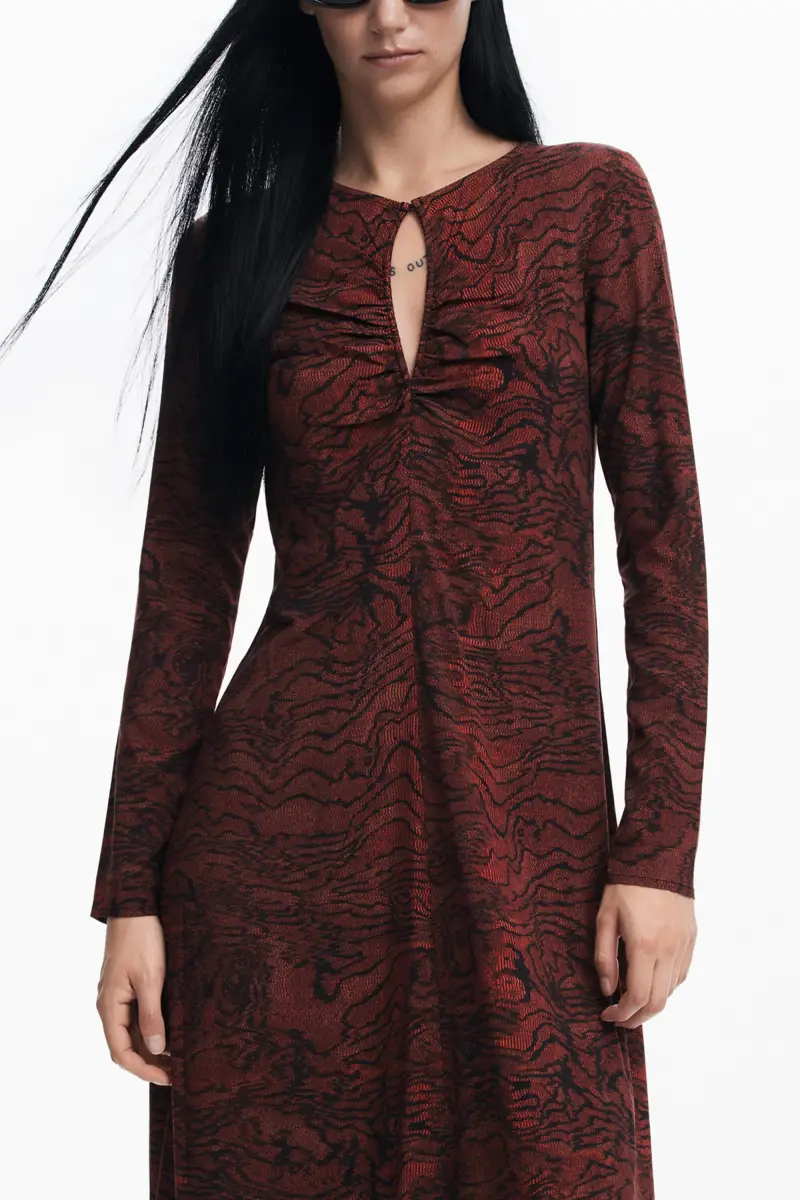 Vestito a linee Desigual RED miniatura 2