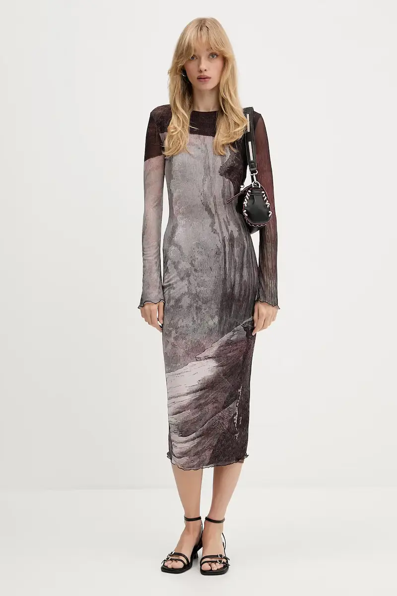 vestito ABYSS LACROIX colore marrone 25WWVK01 miniatura 2