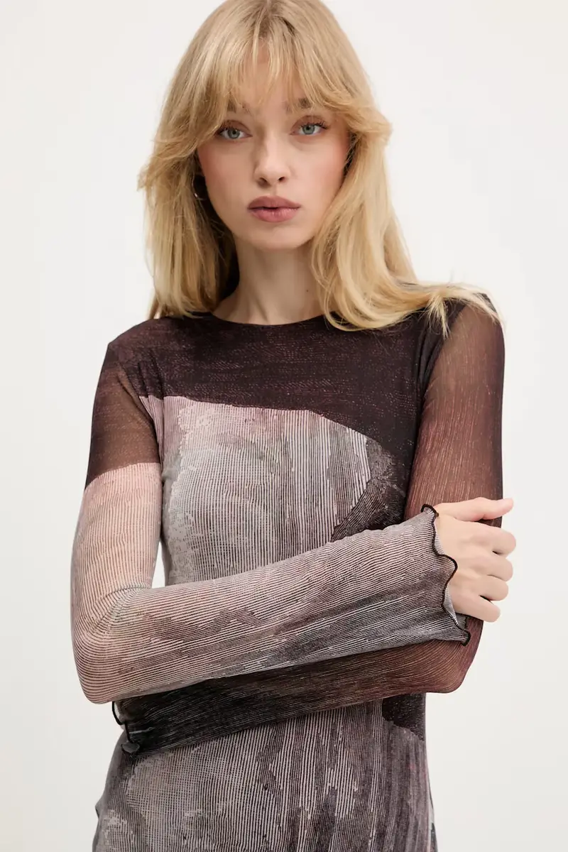 vestito ABYSS LACROIX colore marrone 25WWVK01 miniatura 5