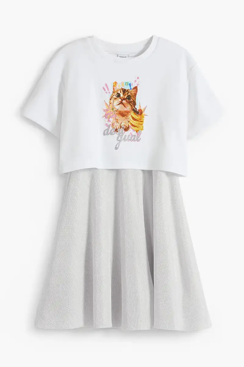 vestito bambina colore bianco 25WGVK11