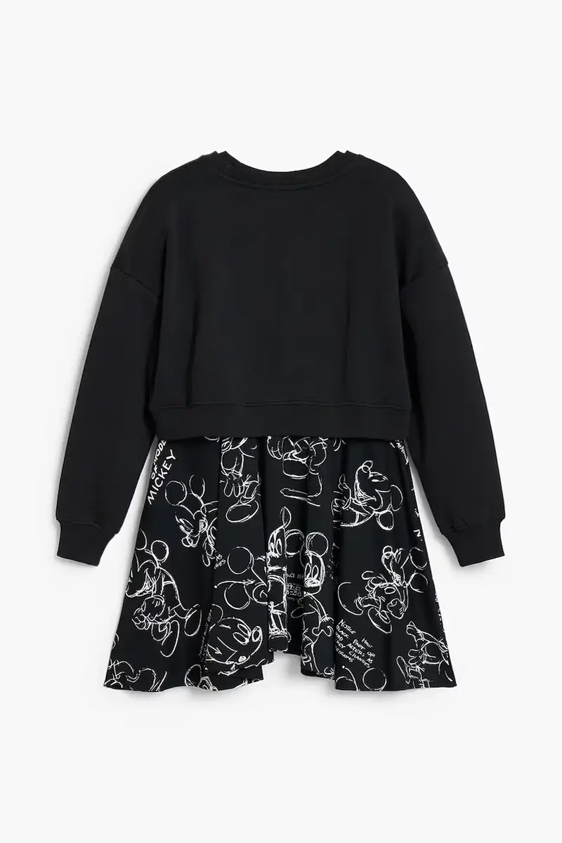 vestito bambina colore nero 25WGVK19 miniatura 2