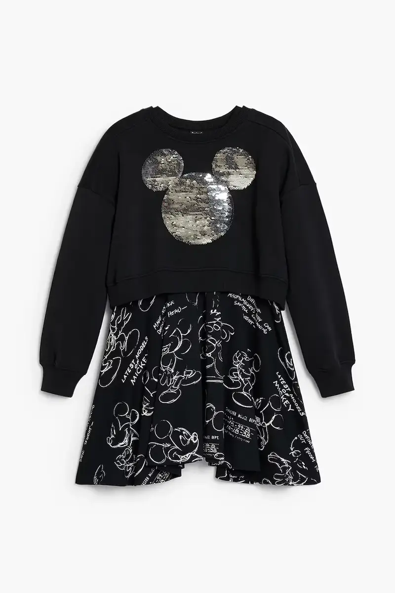 vestito bambina colore nero 25WGVK19