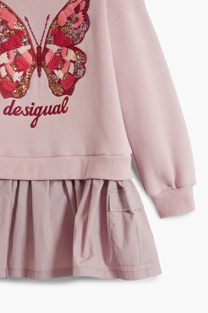 vestito bambina colore rosa 25WGVK01 miniatura 4