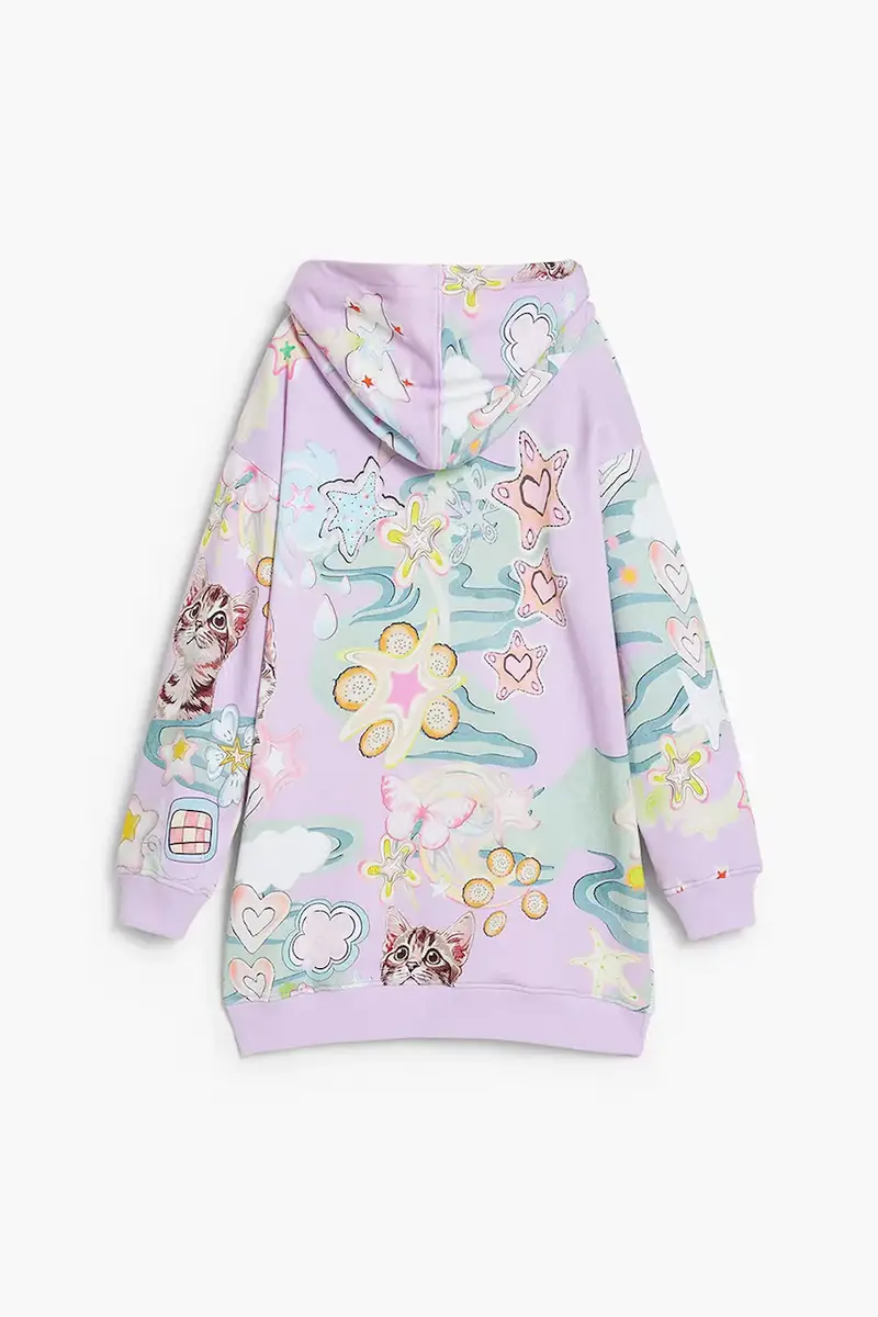 vestito bambina colore violetto 25WGVK08 miniatura 2