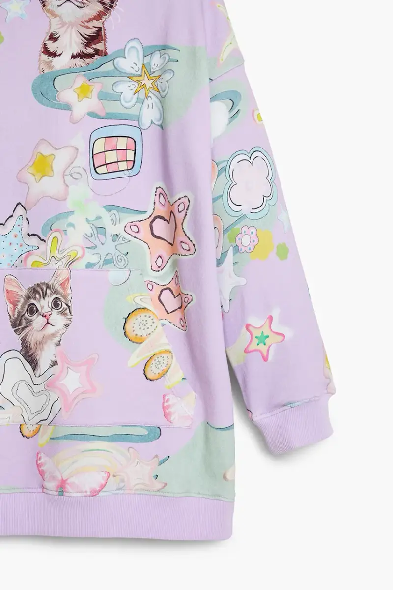 vestito bambina colore violetto 25WGVK08 miniatura 3