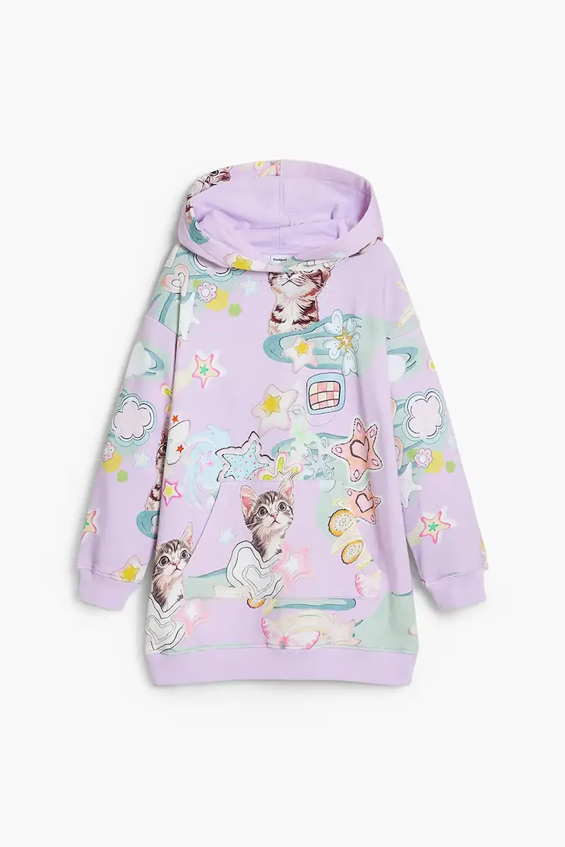 vestito bambina colore violetto 25WGVK08