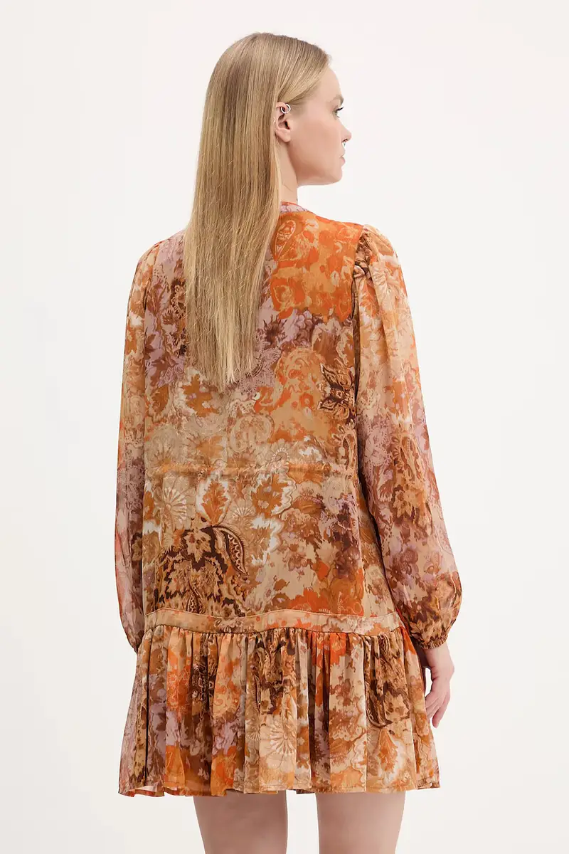 vestito BOHOSHORT colore arancione 25WWVW18 miniatura 3