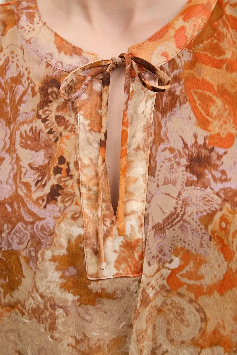 vestito BOHOSHORT colore arancione 25WWVW18 miniatura 5