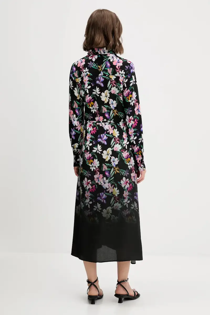 vestito CAMISERO ACRIL colore nero 25WWVW11 miniatura 3