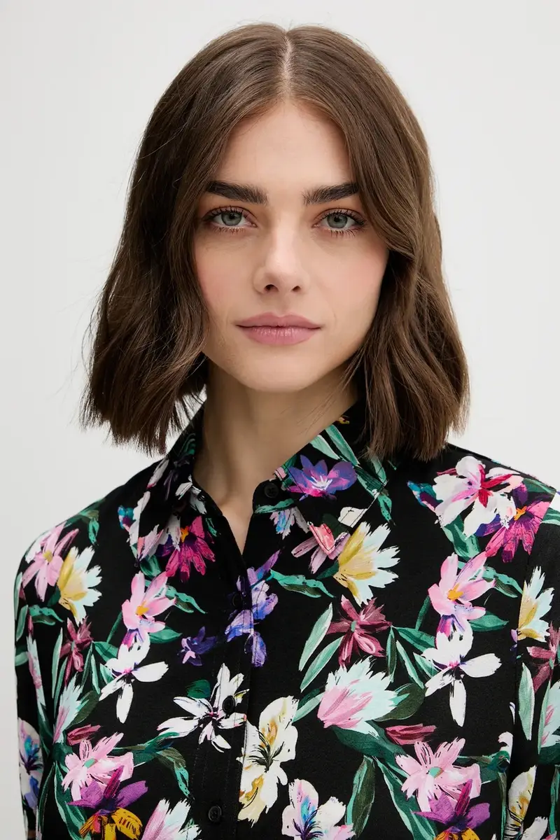 vestito CAMISERO ACRIL colore nero 25WWVW11 miniatura 4