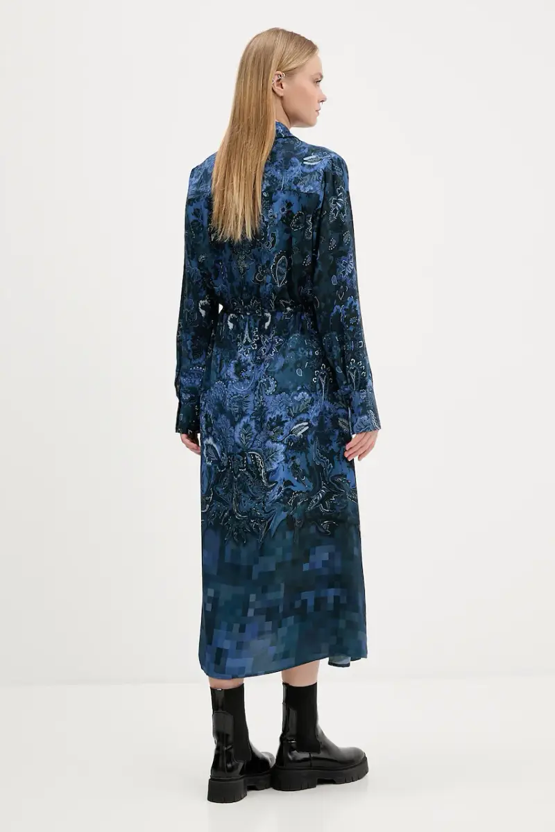 vestito CAMISEROLICUAD colore blu 25WWVW23 miniatura 3