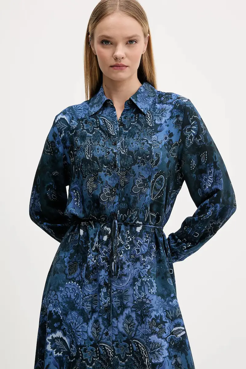 vestito CAMISEROLICUAD colore blu 25WWVW23 miniatura 4