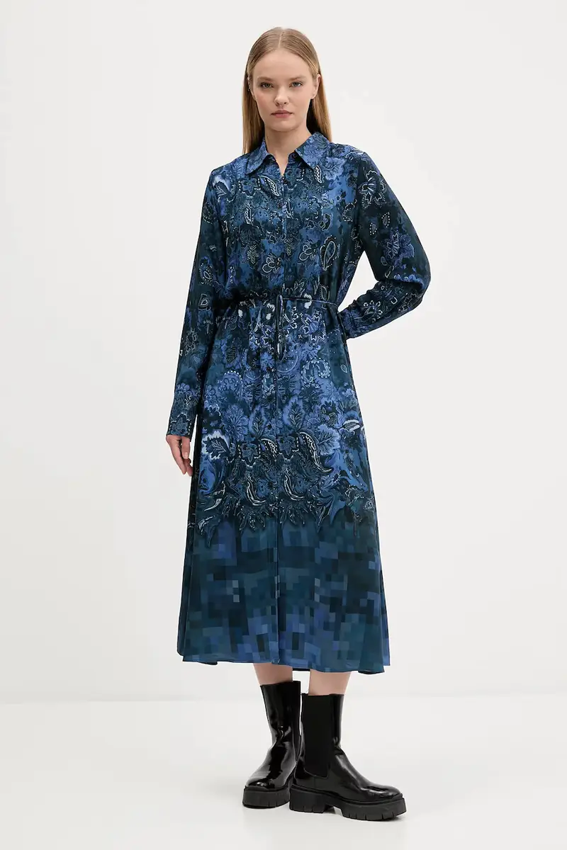 vestito CAMISEROLICUAD colore blu 25WWVW23