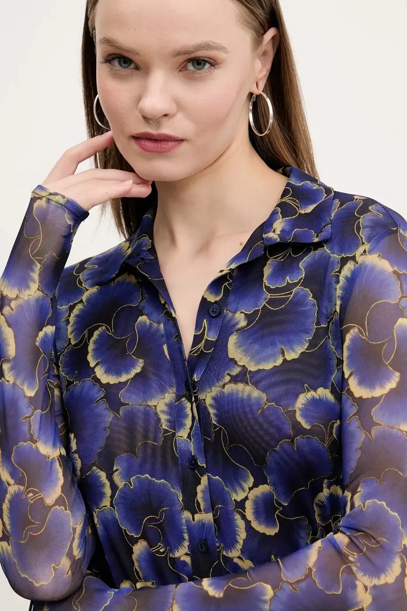 vestito CELLS LACROIX colore blu navy 25SWVK29 miniatura 4