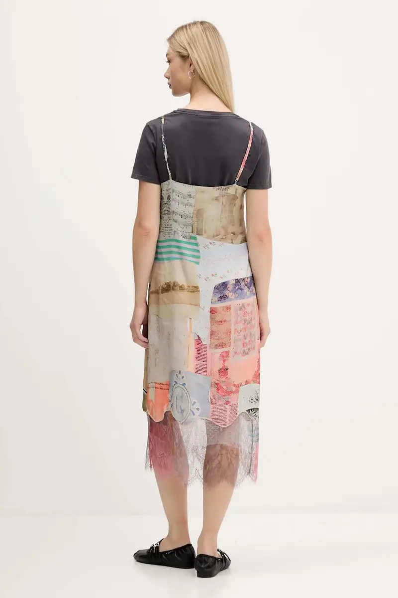 vestito COLLAGE colore grigio 25WWVW17 miniatura 3