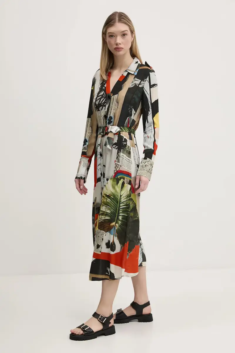 vestito COLLAGE LACROI colore nero 25SWVW45 miniatura 2