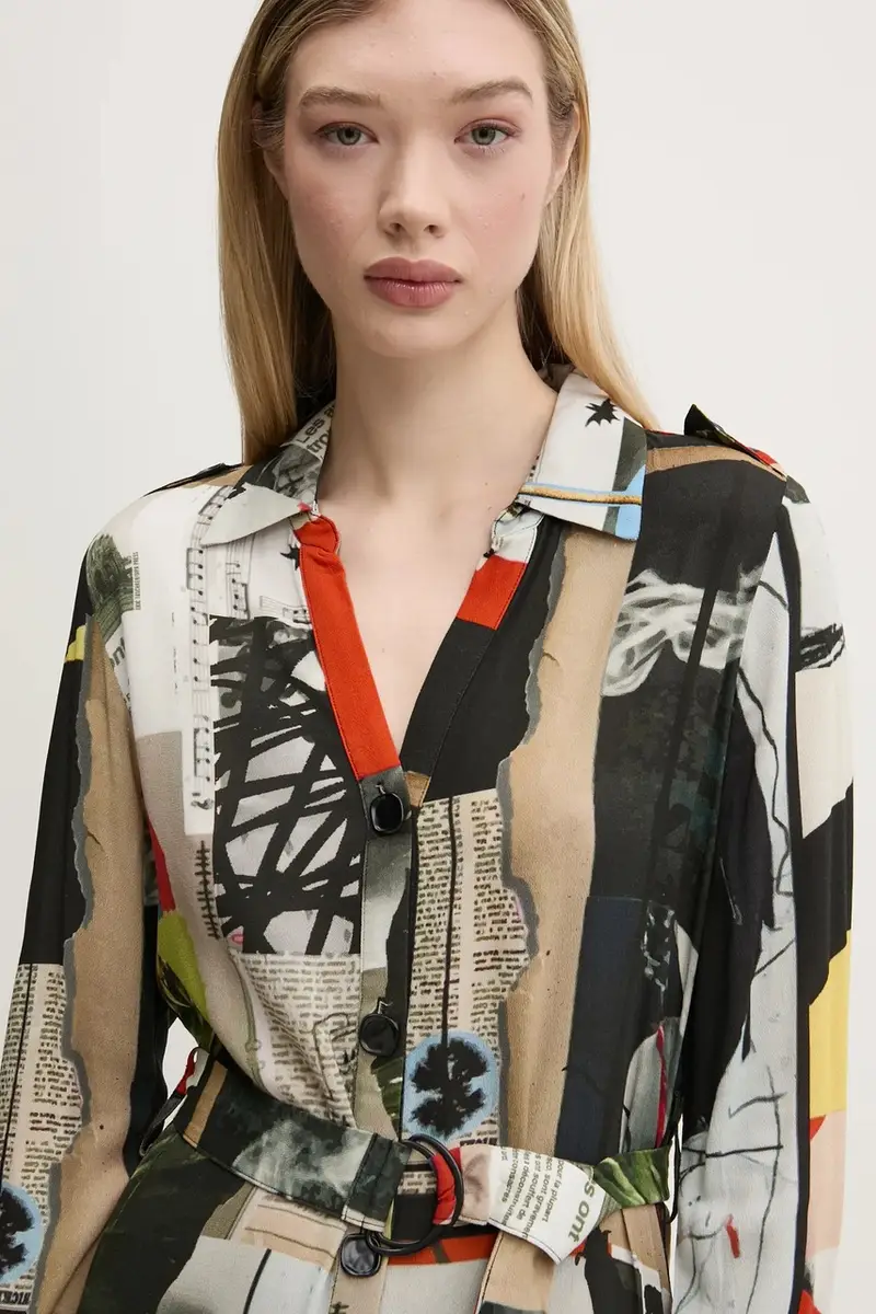 vestito COLLAGE LACROI colore nero 25SWVW45 miniatura 4