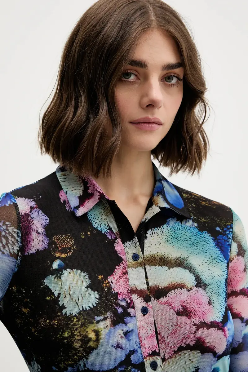 vestito CORAL LACROIX colore nero 25WWVK10 miniatura 4