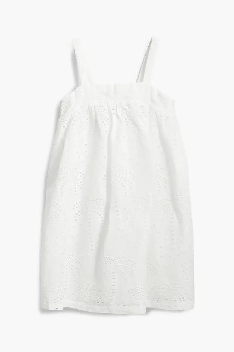 vestito di cotone bambina colore bianco 25SGVW07