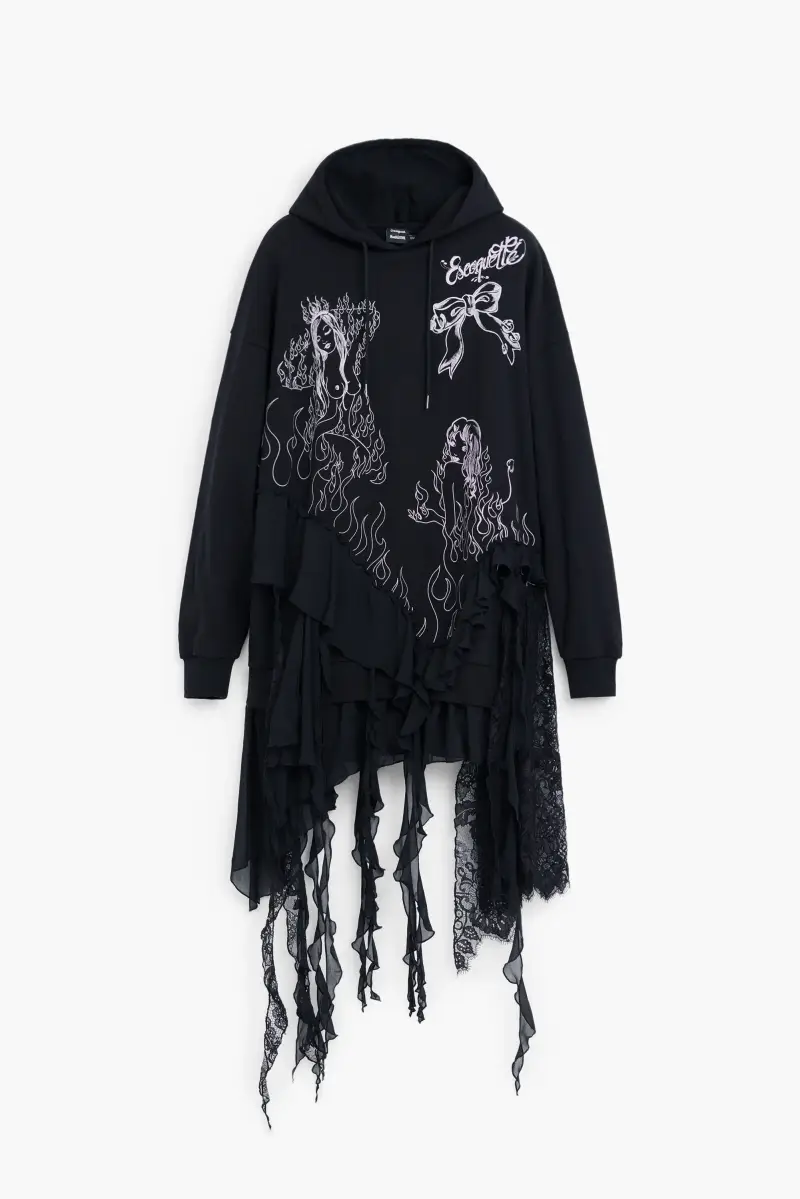 Vestito felpa MarÃa EscotÃ© BLACK