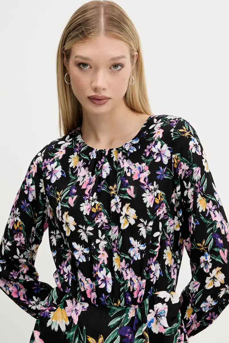 vestito FLOR ACRILICA colore nero 25WWVW09 miniatura 3