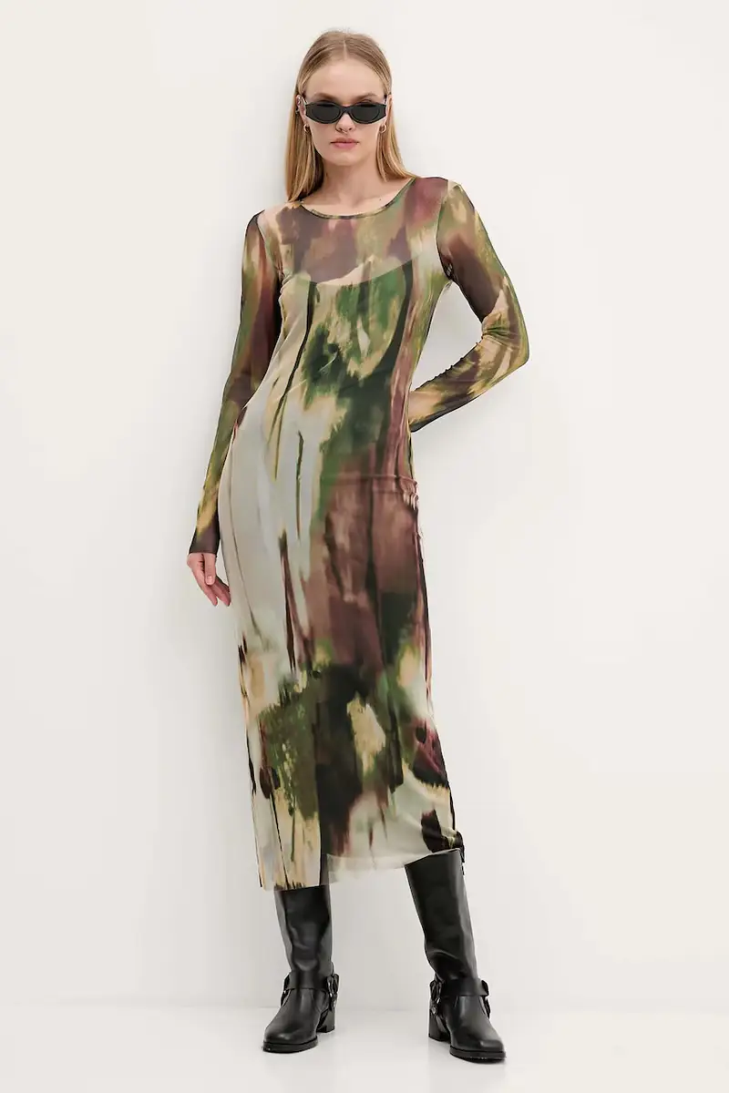 vestito GODIVA colore verde 25WWVK41 miniatura 2