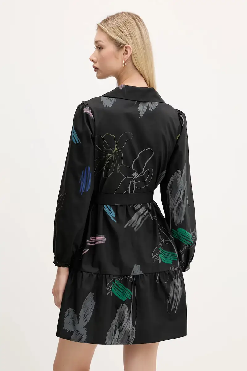 vestito in cotone PISOS colore nero 25WWVW06 miniatura 3