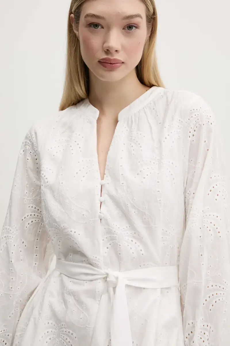 vestito in cotone TOURS colore bianco 25SWVW09 miniatura 4