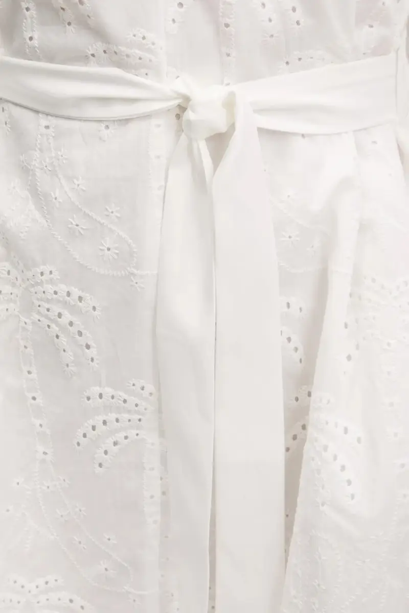 vestito in cotone TOURS colore bianco 25SWVW09 miniatura 5