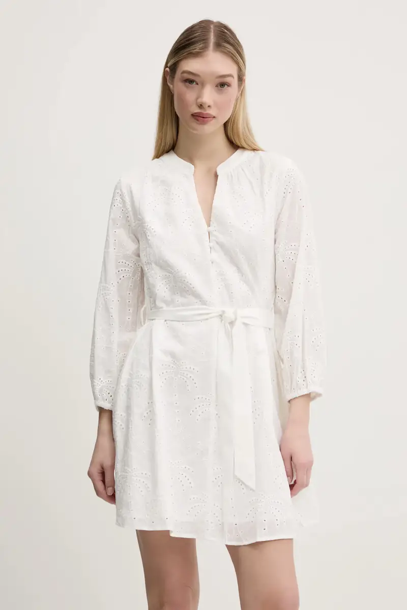 vestito in cotone TOURS colore bianco 25SWVW09