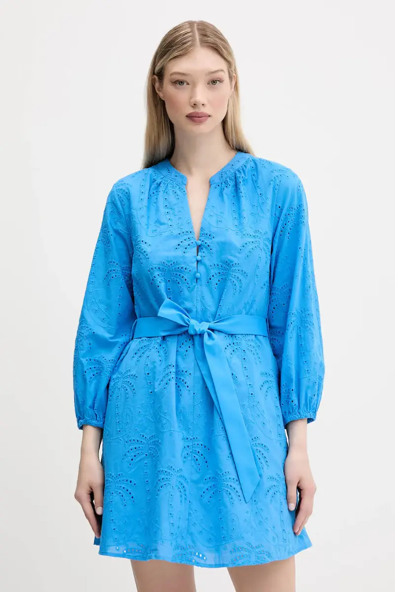 vestito in cotone TOURS colore blu 25SWVW09