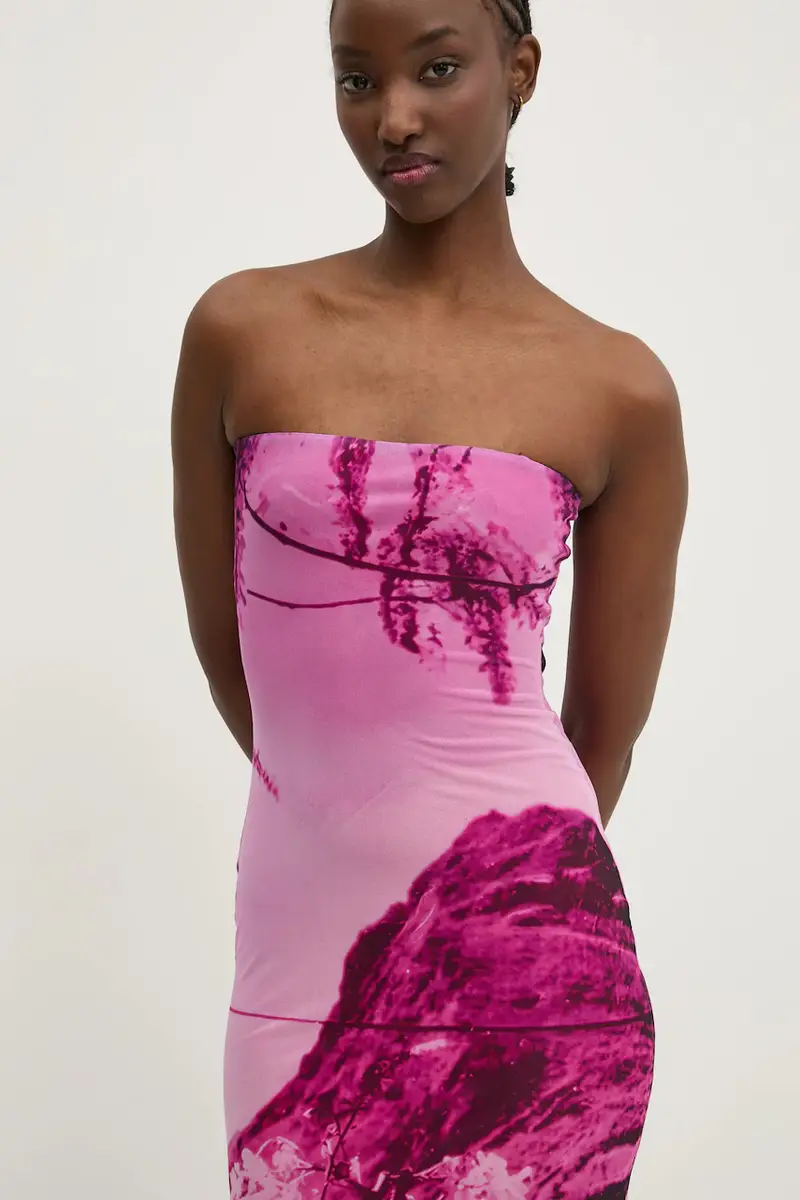 vestito LAKECOMO colore rosa 25SWVK39 miniatura 2