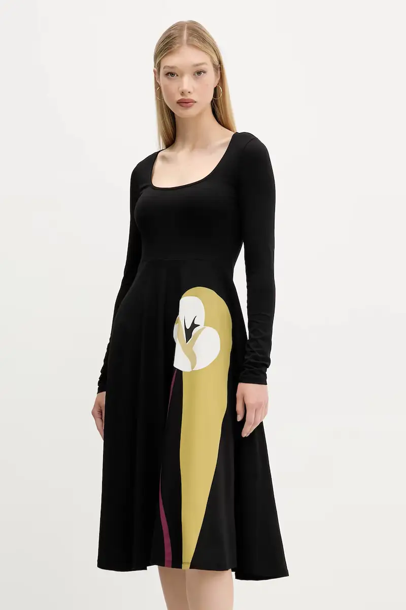 vestito LIRIO colore nero 25WWVK29 miniatura 2