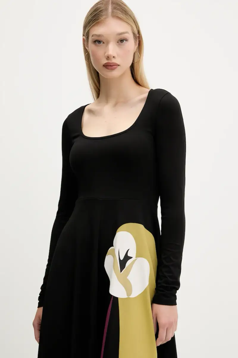 vestito LIRIO colore nero 25WWVK29 miniatura 4