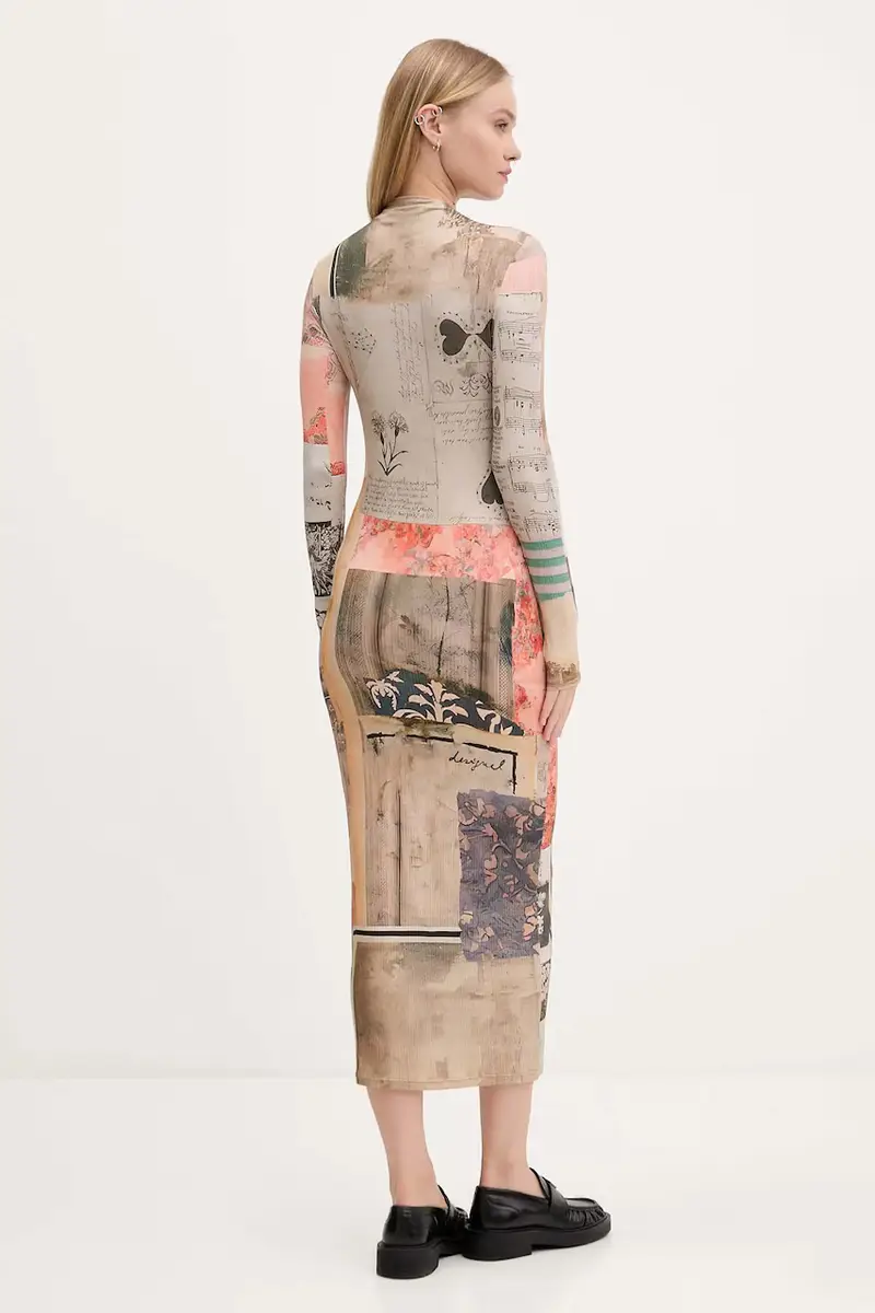 vestito LYRA colore beige 25WWVK30 miniatura 3