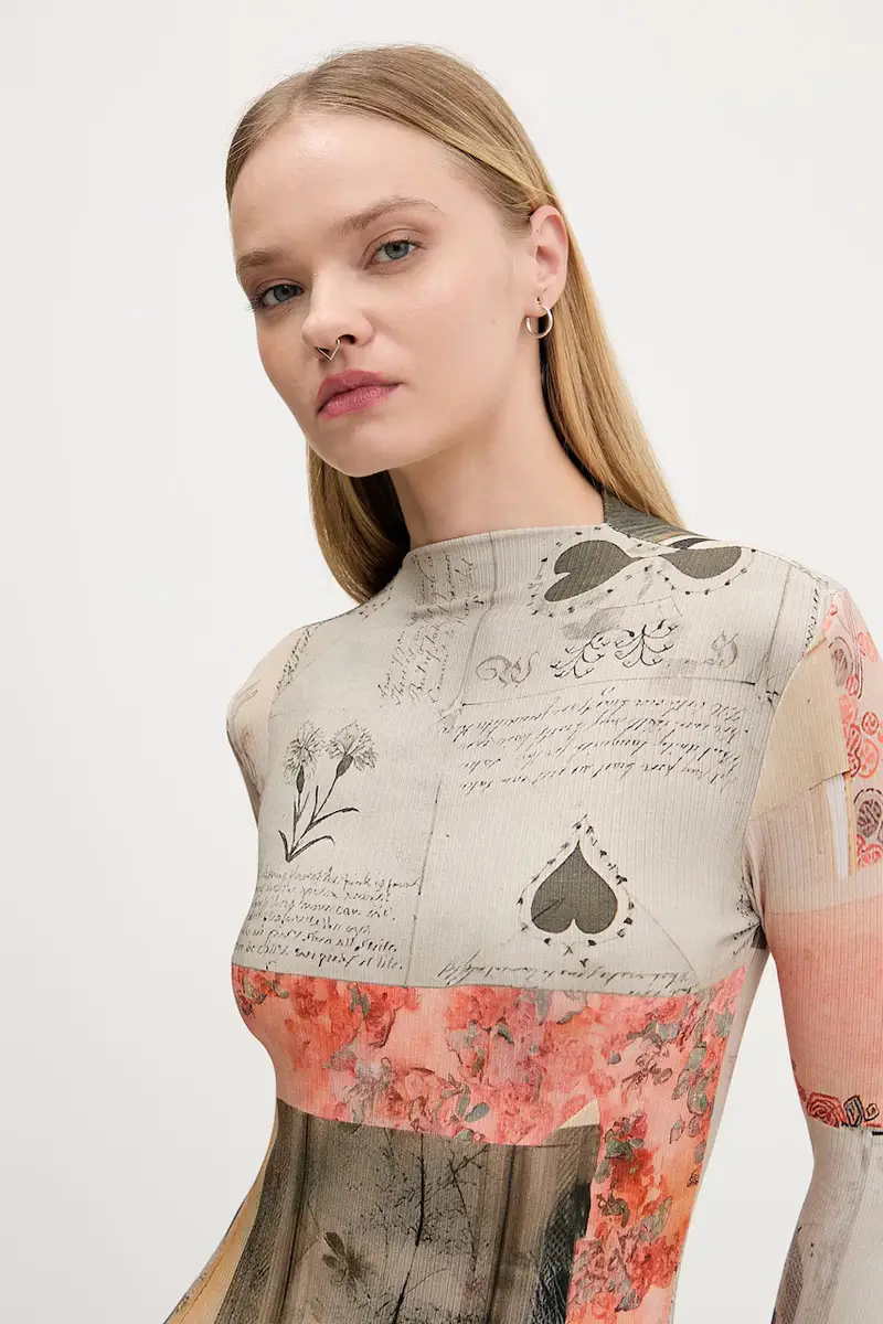 vestito LYRA colore beige 25WWVK30 miniatura 4