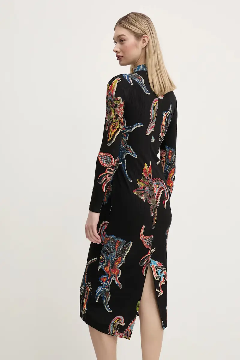 vestito MELTED PAISLEYS_LACROI colore nero 25SWVK31 miniatura 3