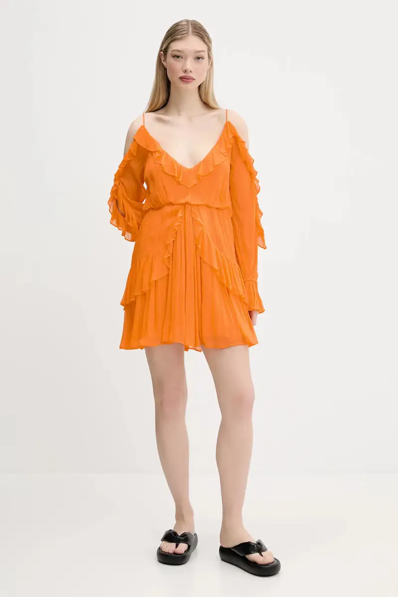 vestito METZ colore arancione 25SWVW15 miniatura 2