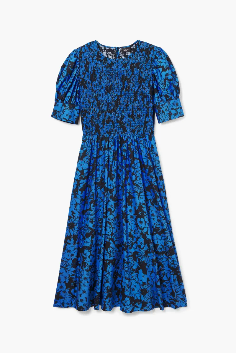 Vestito midi a fiori BLUE