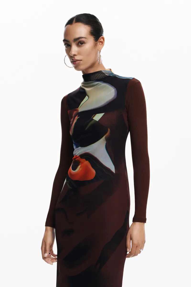 Vestito midi multiposizione MATERIAL FINISHES miniatura 2