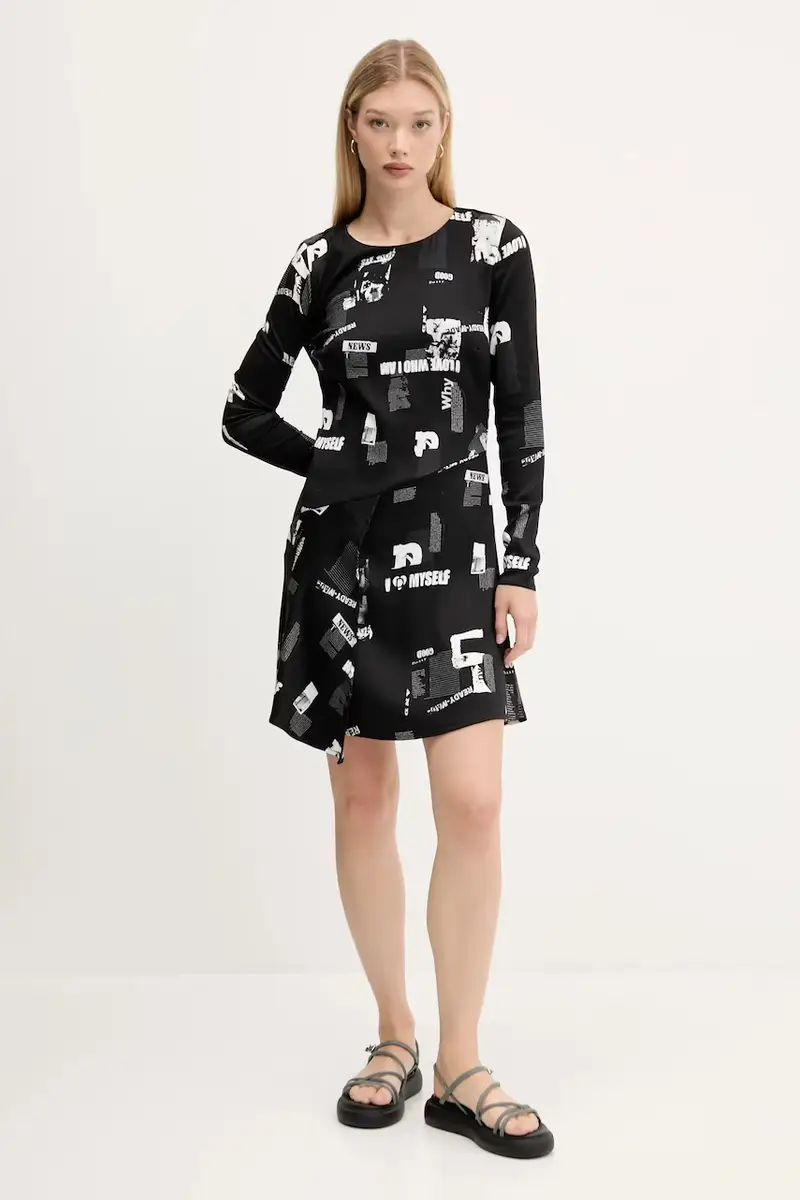 vestito NEWSCORTO colore nero 25WWVW29 miniatura 2