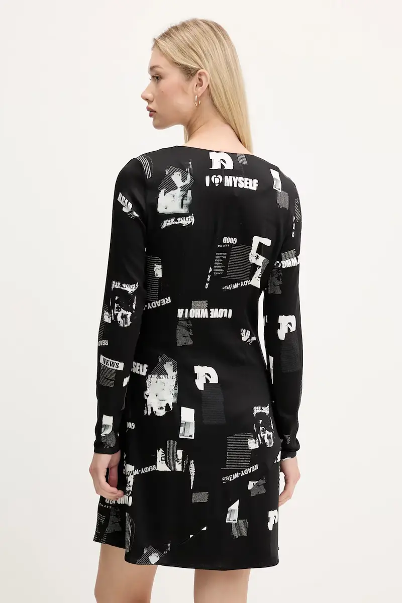 vestito NEWSCORTO colore nero 25WWVW29 miniatura 3